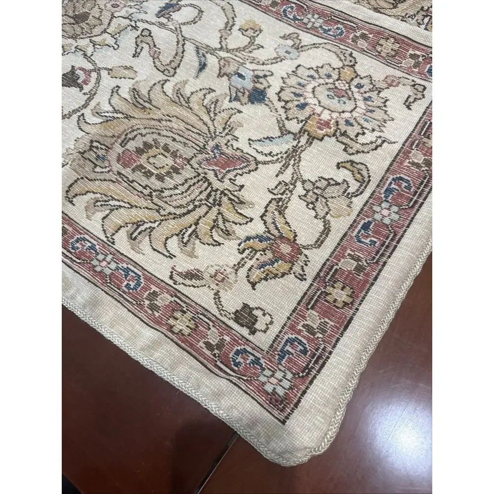 PAIR Ralph Lauren Northern Cape tapestry standard Zip pillow shams Double Cotton